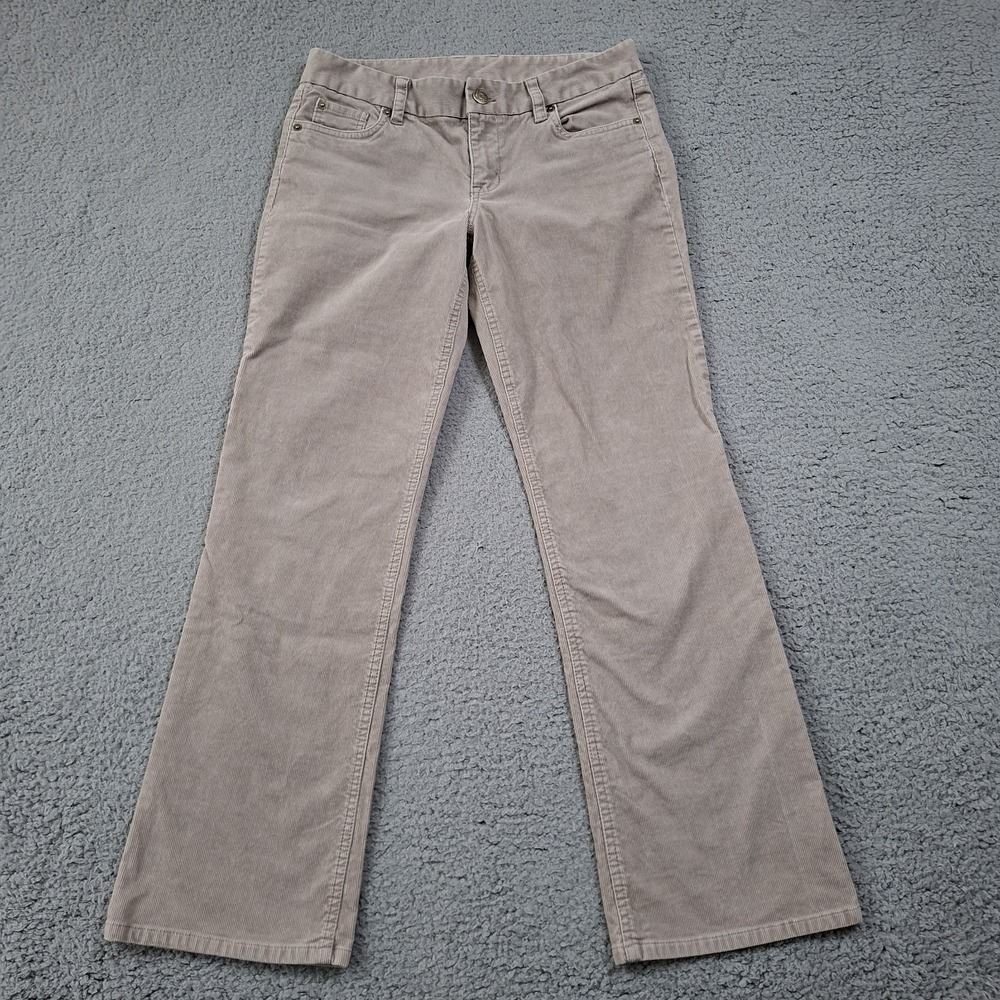J.Crew Womens Bootcut Favorite Fit Corduroy Pants Size 6P Khaki Stretch Casual